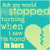 your hand and hers