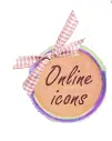 Online icons button