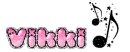 Glitter Vikki name