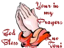 Praying Hands with Luv Toni