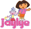 Jaylye with Dora and Boots