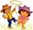 Nakhien with Dora and Diego