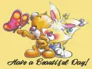 bear and bunny have a beautiful day