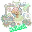 little mouse with name ASMA..Live love laugh