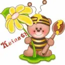 BEAR BEE WITH NAME Kainath/kainat...cartoon  