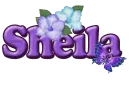 Purple Flower & Butterfly: Sheila