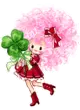 girl with clover