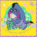eeyore sitting with a turtle