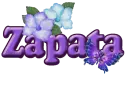 Purple Flower & Butterfly: Zapata