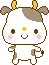 Happy Kawaii Cow