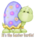 its the easter turtle