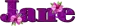 Jane Purple with orchid