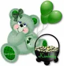 ST PATTYS BEAR WITH THE NAME KIMBERLY