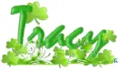Tracy... clovers