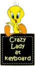 crazy lady on keyboard