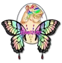 Lady Butterfly with Heather