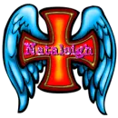 Winged cross with Nataleigh in Pink