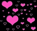 pink hearts