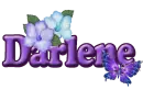 Purple Flower & Butterfly: Darlene