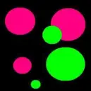 hot pink and green