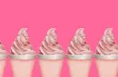 ice cream(pink background..)