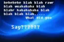 blah blah