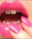 Pink lipgloss