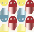 Colorful Squid Background