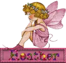 Heather in Fairy name tag