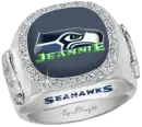 seattle seahawks diamond ring jeannie