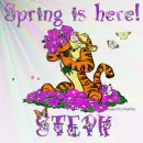 Tigger welcomes spring