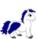 Blue & White Unicorn