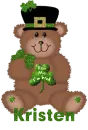 Irish Bear Name Tag