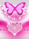 a heart and a buterfly