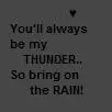 Thunder and Rain