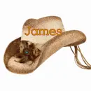 James's cowboy hat