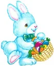 Blue Easter Bunny
