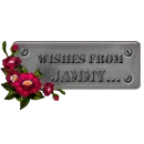 Metal Plate & Flower: Wishes from Jammy