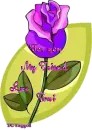 Rose for a friend hugs Toni