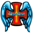 Winged Cross with Heather