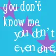 you don't know