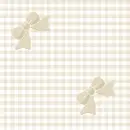 Kawaii Checkered Ribbon Background