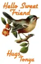 Hello Sweet friend-Hugs Tonya