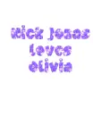 nick jonas love olivia