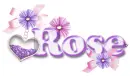 Rose ... crystal heart