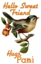 Hello Sweet friend-Hugs Pami