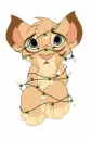 Christmas Simba with lights