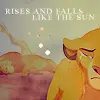 Rises and falls like the sun