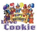 happy birthday love cookie