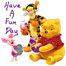 pooh and friends painting easter eggs